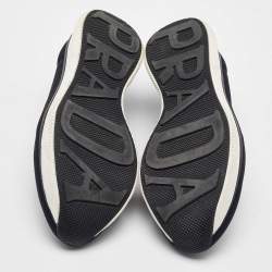 Prada Black Neoprene Slip On Sneakers Size 37.5
