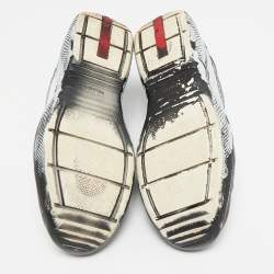 Prada Multicolor Leather and Mesh America's Lace Up Sneakers Size 37.5