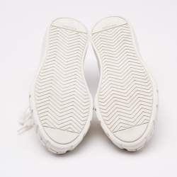 Prada White Re-Nylon Double Wheel Low Top Sneakers Size 37