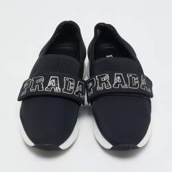 Prada Black Nylon Velcro Sneakers Size 37