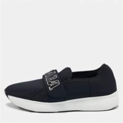 Prada White/Black Leather Low Top Sneakers Size 38 Prada | TLC