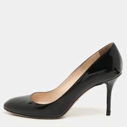 Prada Black Patent Leather Pumps Size 39