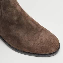 Stuart Weitzman Dark Grey Suede Lowland Over The Knee Boots Size 40