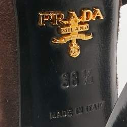 Prada Brown Suede Mary Jane Pumps Size 38.5