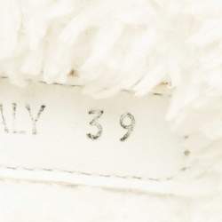 Prada White Shearling Terry Flat Slides  Size 39