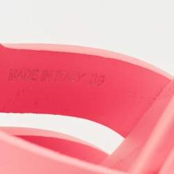 Prada Pink Rubber Monolith Platform Sandals Size 39