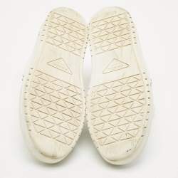 Prada White Leather Low Top Sneakers Size 39.5