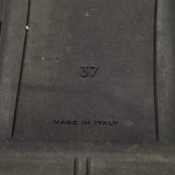 Pre Owned Prada Black Patent Leather Scrunch Ballet Flats Size 37