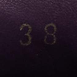 Pre Owned Prada Purple Saffiano Leather Slip On Loafers Size 38