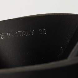 Pre Owned Prada Black Rubber Monolith Sandals Size 36