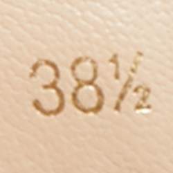 Pre Owned Prada Brown Suede Ankle Strap Wedge Sandals Size 38.5