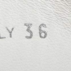 Pre Owned Prada White Leather Slip On Loafers Size 36