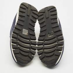 Pre Owned Prada Navy Blue Nylon Prax 01 Low Top Sneakers Size 37.5