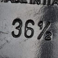 Pre Owned Prada Black Knit Fabric Logo Sock Ankle Booties Size 36.5