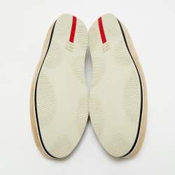 Pre Owned Prada Sport Grey Suede Crystal Embellished Slip On Sneakers Size 39