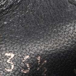 Pre Owned Prada Beige Leather Bow Loafers Size 36.5