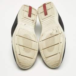 Pre Owned Prada Black Mesh Slip On Sneakers Size 38