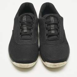 Pre Owned Prada Black Mesh Slip On Sneakers Size 38