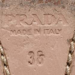 Pre Owned Prada Black Patent Leather Bow Slingback Sandals Size 38