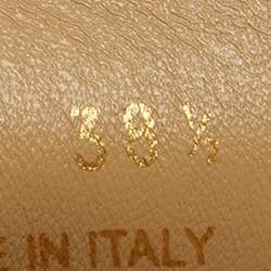 Pre Owned Prada Beige Suede San Tropez Mules Size 38.5