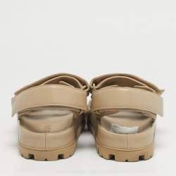Pre Owned Prada Beige Leather Slingback Sandals Size 41