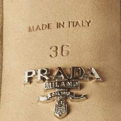 مملوكة مسبقًا Prada Size 36 Brown Suede Slingback Pumps