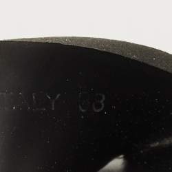 Pre Owned صندل برادا نعل سميك مطاط أسود مقاس 39