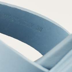 مملوكة مسبقًا صندل برادا بلاتفورم مطاطي أزرق فاتح مقاس 38