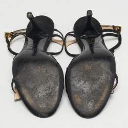 مملوكة مسبقًا Prada Tulip Size 38.5 Multicolor Suede T Strap Sandals