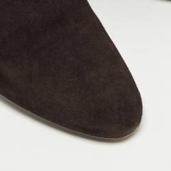 مملوكة مسبقًا Prada Size 38.5 Brown Suede Knee Length Boots