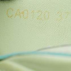 مملوكة مسبقًا Prada Size 37 Green Leather Slide Sandals