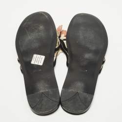مملوكة مسبقًا Prada Size 39 Multicolor Suede Thong Sandals