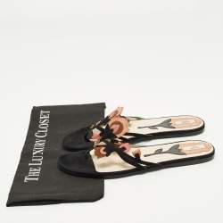 مملوكة مسبقًا Prada Size 39 Multicolor Suede Thong Sandals