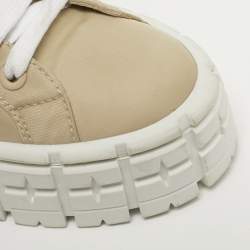 Pre Owned حذاء ريا ضي برادا دوبل ويل نايلون بيج برباط مقاس 40.5