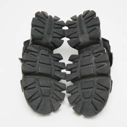 مملوكة مسبقًا صندل برادا منصة قماش أسود كلاودبست ثاندر مقاس 38