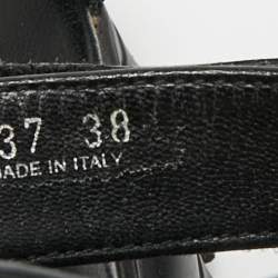 مملوكة مسبقًا صندل برادا منصة قماش أسود كلاودبست ثاندر مقاس 38