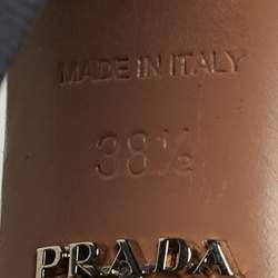 مملوكة مسبقًا صندل بلاتفورم سير كاحل سويدي أسود برادا برباط مقاس 39