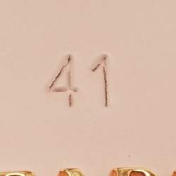 Pre Owned Prada Size 41 Cream Croc Embossed Leather Pointed Toe Slingback Pumps