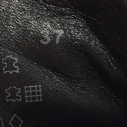 مملوكة مسبقًا حذاء رياضي برادا إسفين جلد أسود مقاس 37