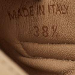 مملوكة مسبقًا Prada Size 38.5 Beige Leather Velcro Slide Sandals