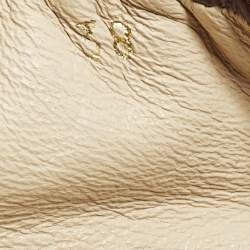 Pre Owned حذاء باليرينا فلات  برادا جلد لامع أحمر/بني سكرانش بفيونكة مقاس 38