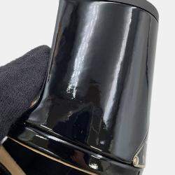 Pre Owned Prada Slingback Pumps Black Patent Leather Size 36