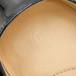 Pre Owned Prada Slingback Pumps Black Patent Leather Size 36