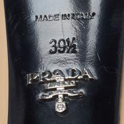 مملوكة مسبقًا Prada Size 39.5 Beige Patent Leather Pointed Toe  Pumps