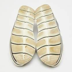 Pre Owned حذاء رياضي برادا جلد أسود رباط علوي ديربي مقاس 35.5