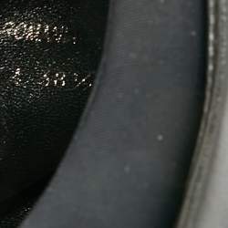 Pre Owned حذاء رياضي برادا جلد أسود رباط علوي ديربي مقاس 35.5