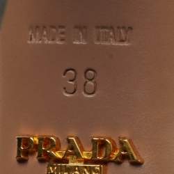 Pre Owned Prada Size 38 Grey Suede Platform Knee Length Boots