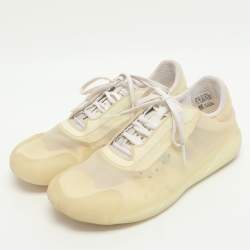 مملوكة مسبقًا Prada x Adidas Luna Rossa Size 40 2/3 Beige Nylon Sneakers