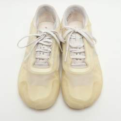 مملوكة مسبقًا Prada x Adidas Luna Rossa Size 40 2/3 Beige Nylon Sneakers