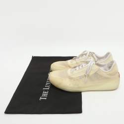 مملوكة مسبقًا Prada x Adidas Luna Rossa Size 40 2/3 Beige Nylon Sneakers